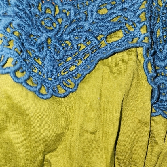 Women's Matilda Jane Good Hart Summer Breeze Dress Sundress Small Green Blue - Picture 6 of 8